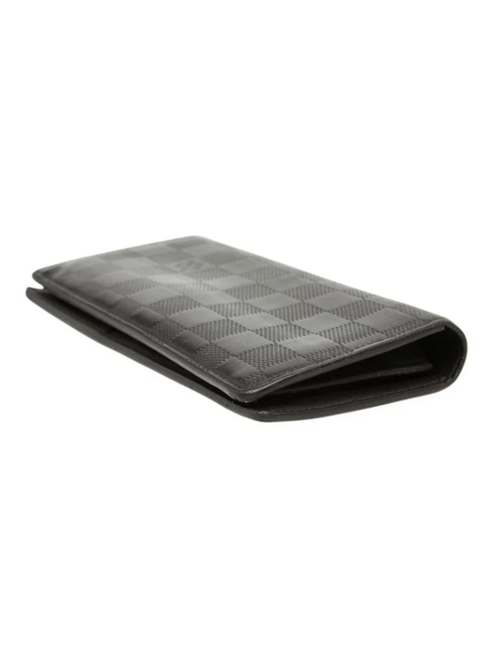 Louis Vuitton Damier Infini Portefeuille Brazza Wallet Onyx Black Leather